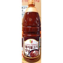 돼지 불고기 양념 첫맛 2.1kg x8개 고기 액상 소스, 1