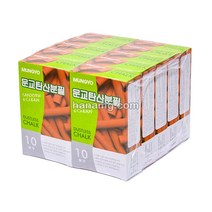 문교 탄산분필 빨강 10입