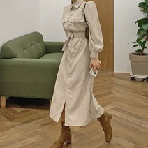 떳다그녀 먼티오 코듀로이 롱 원피스