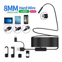 전자검사 누수탐지기 내시경카메라 배관 감지기 하수도 산업용 청음기 수분 청음봉usb 3, 협력사, 2m, 8mm 단렌즈