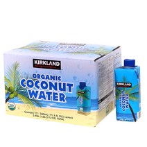 커클랜드 시그니춰 유기농 코코넛 워터 330ml x 12 x2 도매 미니 캔음료 PC방 대용량, 단품