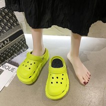 ANYOU 여성 샌들 굽높이 5cm 공식 공용 3종 택1 여성젤리슈즈 크록스슬리퍼