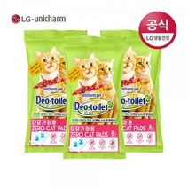 LG유니참 데오토일렛 감자&사막화 Zero 고양이패드 8매(다묘용)×3팩