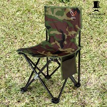 젠틀맨초이스 밀리터리 스틸 등받이 의자 경량 체어 캠핑 용품 낚시 접이식