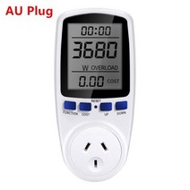 와트메타 전력 분석기 전력량계 디지털 전압 전력계 소비 와트 에너지 소켓 전기 모니터, AU Plug