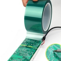 녹색 PET 필름 테이프 고온 내열성 PCB 솔더 SMT 도금 실드 절연 보호, 5mm