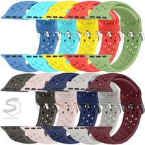 애플워치SE 40mm 44mm 호환 메탈버클 실리콘 밴드 시계줄 스트랩, saw932 (27)아쿠아, 애플WatchSE(40mm)