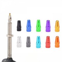 밸브캡 마개 OC1067 자전거 프레스타 튜브캡 알루미늄, 레드(1067-9)