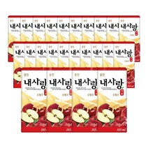 웅진 내사랑 사과드링크185ml 24팩, 웅진내사랑사과드링크185ml24팩, 24개, 185ml