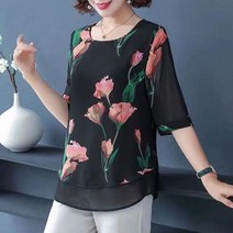 꽃무늬 블라우스 느슨한 여성 봄 여름 블라우스 셔츠 레이디 패션 캐주얼 반소매 o넥 자카드 탑스 WY0529