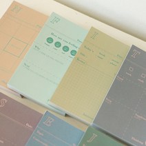 엠비티아이 떡메모지 떡메 성향별 메모지 메모패드, J, J