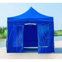 붕어빵 천막 이동식캐노피 겨울 업소용 야시장 포차, 2x2 3면 불투명
