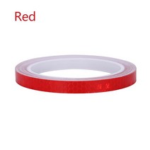 림테이프 Motorcycle Styling Decorative Car Vinyl Rim Tape Reflective Wheel Sticker Decal Warning Tool Ac, [05] red, 05 red