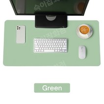 마우스 장패드 Mosible 게임 마우스 패드 PU 가죽 대형 마우스 패드 XXL 방수 키보드 데스크 수호자 매트 PC 컴퓨터 액세서리, 녹색_100X50cm