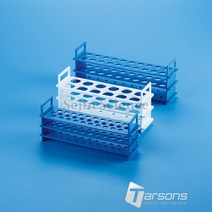 T202020-B W 핸들형 테스트 튜브 랙 16ml [1/EA] Test Tube Rack Tarsons, T202020-B 16ml : 1EA