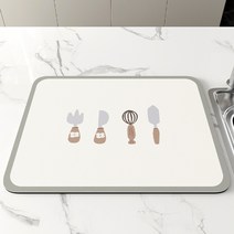 지아나 규조토 주방 테이블 식기 건조 매트 설거지 건조 패드, 30*40cm, 스타일4