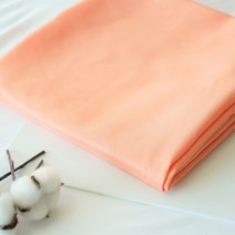 패브릭몰 샤틴슬라브 고급공단 양면원단 의류 곱창밴드 스크런치 배경천, 오렌지