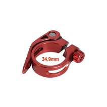 자전거 쓰루 액슬 샤프트 MTB 퀵릴리스 Teyssor 퀵 릴리스 시트 포스트 클램프 양극산화처리 알루미늄 합금 31.8mm/34.9mm, Red 34.9mm, CHINA