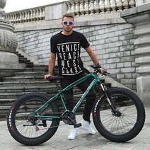 팻바이크 20인치 24인치 26인치 자전거, 7단, 블랙