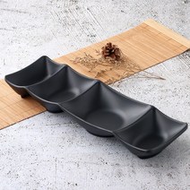 먹토 멜라민그릇 특4구 찬기 업소용 식당 4칸 반찬 나눔 접시 간장 종지 소스볼