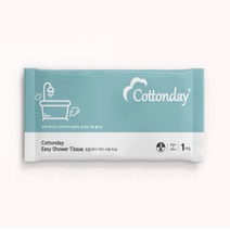 코튼데이 이지 샤워 티슈 1매입 10개