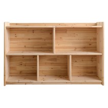 우드웰 삼나무 2단 정리장 막힘 높은형 WG-61, 원목 삼나무