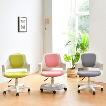 체어킹 포이체어 책상의자 아동의자 사무용의자, 화이트바디, 블랙