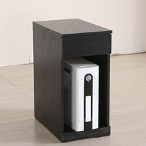50T 두꺼운상판 슬림 컴퓨터 본체수납 책상 1200 꾸미기 컴터 중고생 목재, 아카시아