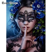 보석 구슬 십자수 그림 5d 초상화 자수 전체 스퀘어 여성 사진 모조 모자이크 diy, 라운드 드릴 20x30cm