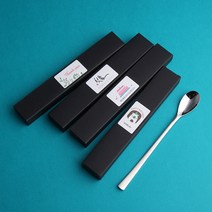 [일상선물] 허니롱 인사선물 홈파티 롱티스푼 1P 첫돌답례품, 인쇄안함, ⑧[라벨형]노란꽃 Thank you
