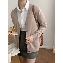 [가을원단/캐시미어][당일출고] 데일리룩 15컬러 부드러운 고급원단 소프트 셀렉 브이 가디건 니트