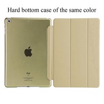 아이팟 미니IPad Air 1 2 for ipad 9.7 2018 5 세대 6 소프트 하드 마그네슘 Pu 가죽 스탠드 커버 케이스, 04 Gold