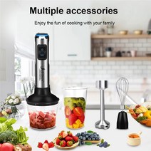 제빵반죽기 스탠드믹서 4-in-1 핸드 믹서 전기 스테인레스 스틸 잠수정 블렌더 주방 높은 1500W 털 그릇 음, 한개옵션1, 한개옵션0