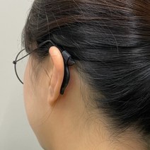 실리콘 고리형 안경귀받침 귀고무 블랙 2P 다리 팁 흘러내림방지