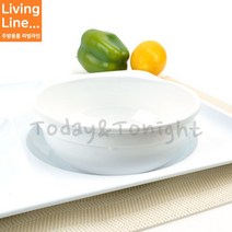 Kitchen 폴리카보네이트 PC재질 식판 구내 식당 가정집 학교 병원 배식판 급식판 가벼운 단체 급식, ♥Kitchen_PC화이트국그릇♥, 1개