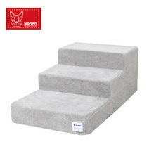 폭신 탄탄 스폰지 노견전용 3단펫스텝 강아지계단겸침대 강아지가구 애완견용품 안전계단 강아지슬개골보호