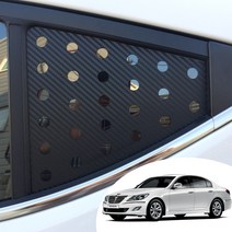 제네시스BH C필러 윈도우 스포츠 플레이트 타공 데칼 스티커 카본 무광 유광 펄 시트지, 무광 그레이(노멀타입)