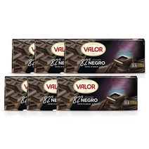 발로르 82프로 다크 초콜릿 170g Valor Chocolate Negro Sin Gluten, 6팩