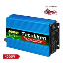 Eu 자동차 인버터 변환기 1500w2000w3000w4000w ac 12v.24v 220v 50hz 고전력 인버터 led전압 디스플레이, 4000w, 12v50hz, 유럽