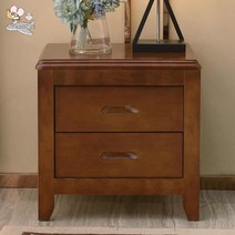 우드 북유럽 서랍장 침대 협탁 거실 수납 선반 수납장, 완제품, 웨이브 도톰길이47폭39높이50cm호두