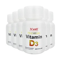 뉴질랜드 하이웰 프리미엄 비타민 D3 90캡슐 6팩 HiWell Vitamin