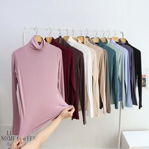 레이츄 / 젤리 기본 레이온 스판 폴라 티셔츠 (12컬러)