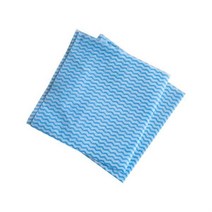 KP 파랑물결행주(중) 벌크10장 비스코스행주 판촉용