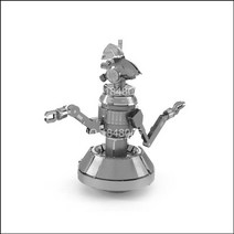 알투디투 r2d2 x 윙 팔콘 메탈 크래프트 3D 입체 퍼즐 금속 조립 키트 diy 인테리어 소품, 자두