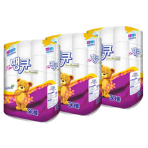 뉴 땡큐 3겹 데코 프리미엄 30롤 3팩 화장지 광진산업, 30개