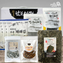 [명절선물] 완도 멸치 건어물 선물 세트 특산물 미역 다시마 돌김 실속 혼합 세트, 1개, 혼합세트 바다품은 종합04호