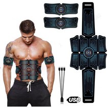 ems 슬랜더톤패드 슬랜더톤 abs stimulator 복부 근육 충전식 ems 전기, 1 세트
