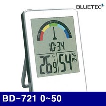 OWP036255블루텍 4010829 온습도계 BD-721 0-50 20-95 (1EA) 환경측정기, 1