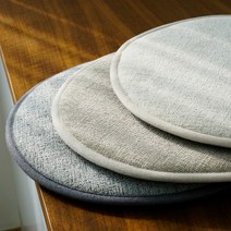 인룸 고압축 견면 셔닐 원형 방석