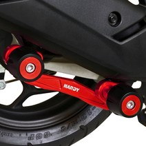 하디 혼다 PCX125 10년-23년 전용 튜닝 머플러슬라이더 보호대, 레드